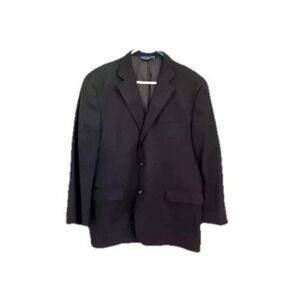 Joseph & Feiss ‎ Sports Coat Mens 44R Navy Wool  2 Buttons  Jacket